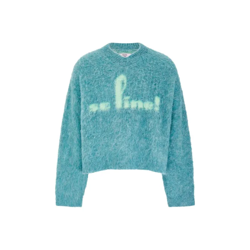 Martine Rose Brushed V neck Sweater-0