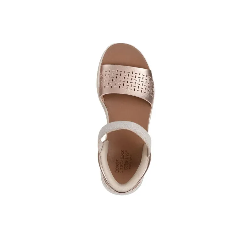 Skechers BOBS Sun Ray One Strap Sandals Women's Rose Gold-3