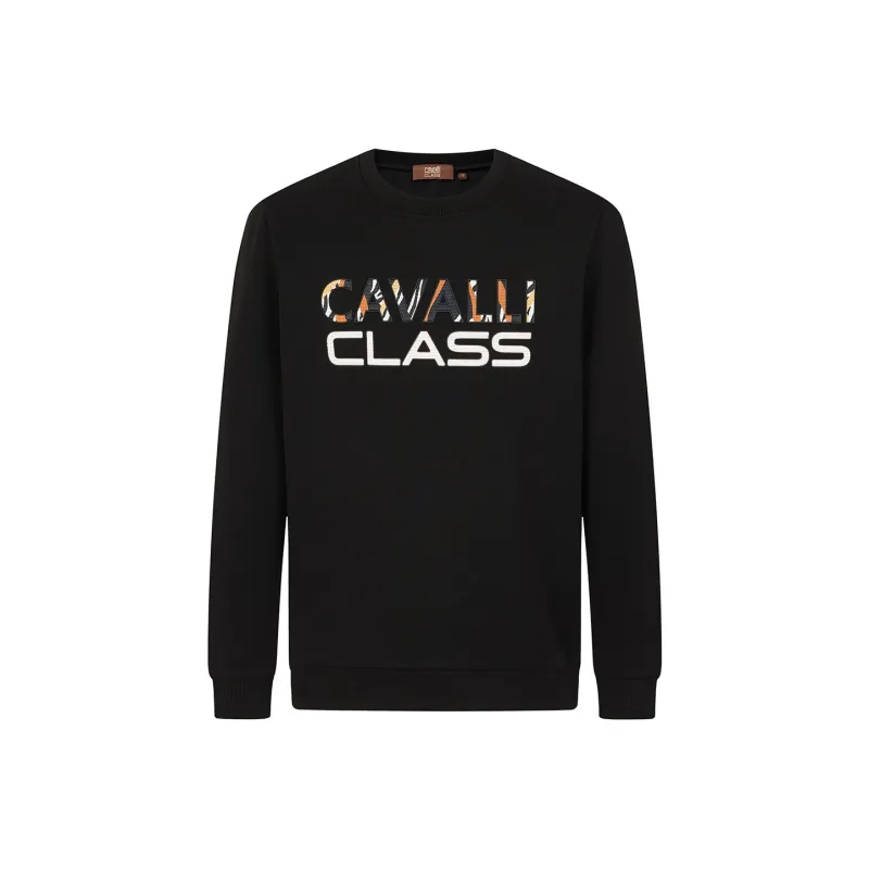 Cavalli Class Sweatshirt Men's Black-0