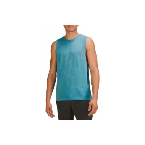 Lululemon Metal Vent Tech Tank Tops Men Blue