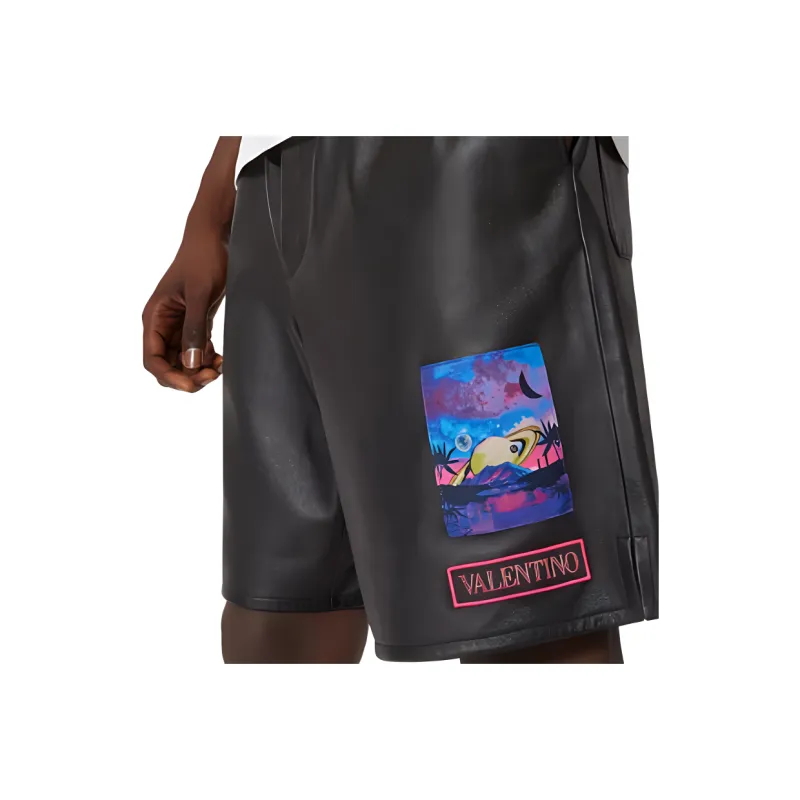 Valentino Casual Shorts Men's Black-3