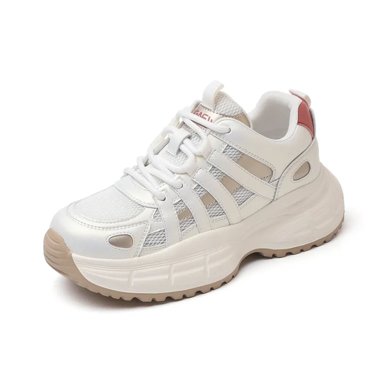 Cigna Low Top Chunky Sneakers Women's Rose Gold-0