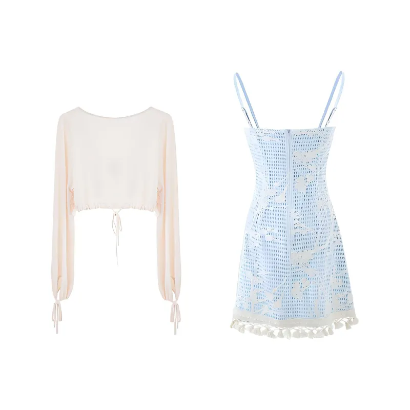 Oudifu Two Piece Skirt Sets Women's-0