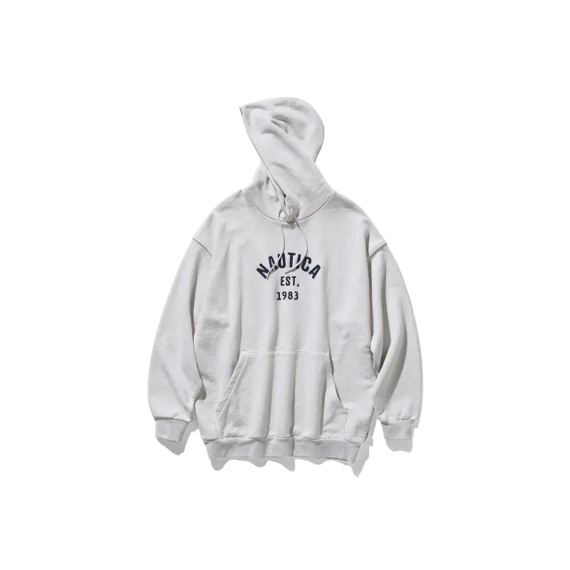 Nautica White Sail Long Sleeved Sweatshirt Unisex-2