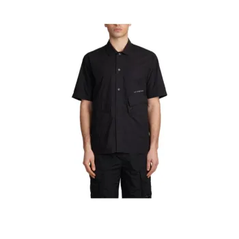 C.P.Company Logo Embroidered Short Sleeved Shirt
