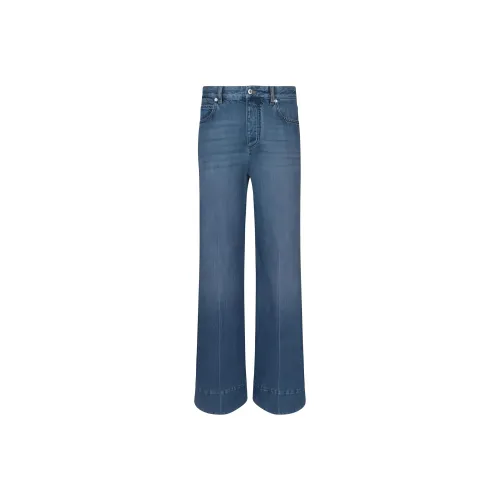Bottega Veneta Mid-Rise Palazzo Jeans 'Mid Blue'