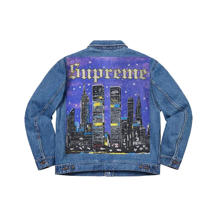 Supreme New York Painted Trucker Jacket-0