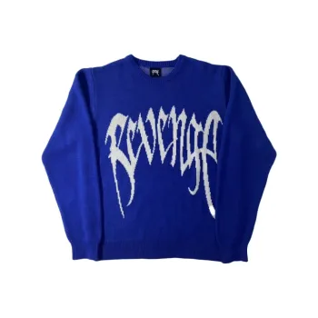 Revenge Sweaters Unisex Blue