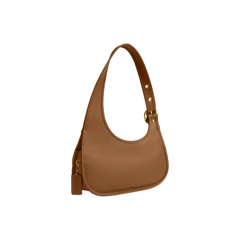 COACH Cashin Leather Crescent Bag Shoulder Bag Tubas Women's Brass & Honey Brown-1