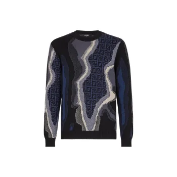 FENDI Sweaters Men Blue