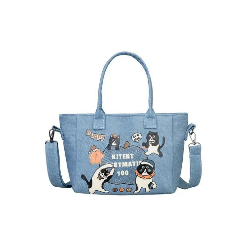 S.REPHEN Denim Crossbody Handbag Regular Unisex Blue/Dark Blue