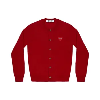 CDG Play Sweaters Unisex Red