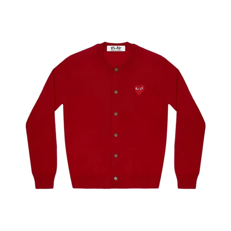 CDG Play Sweaters Unisex Red-0