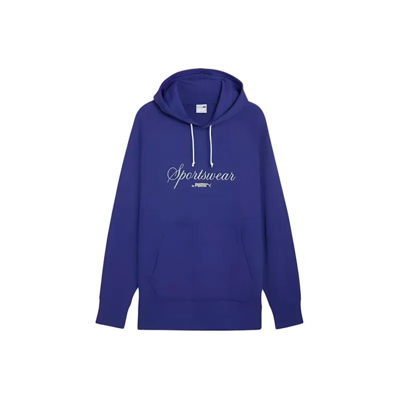 PUMA CLASSICS Relaxed Hoodie Sweatshirt Men's Purple-0