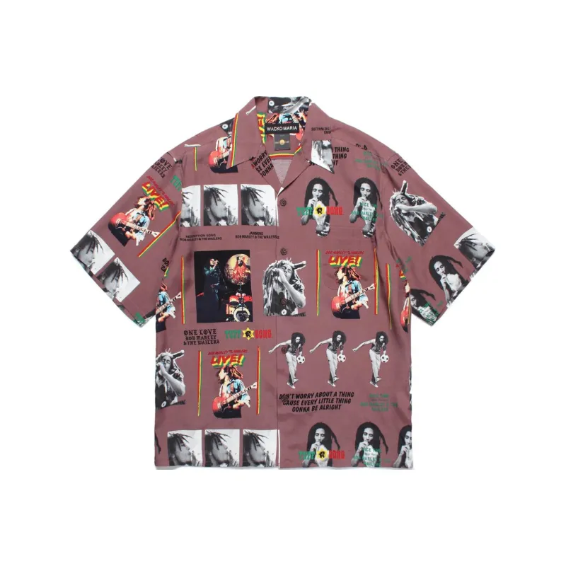 WACKO MARIA Shirts Unisex Burgundy-0