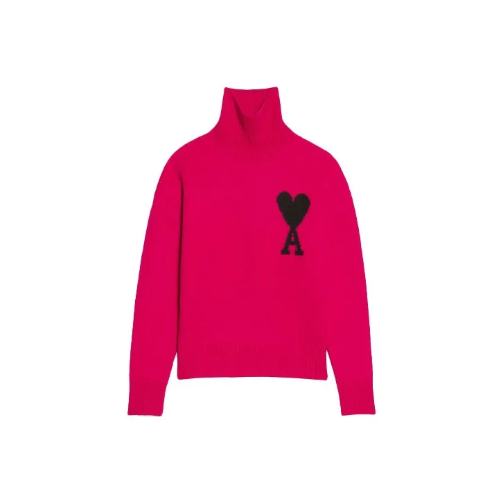 Ami Paris Ami De Coeur Roll neck Jumper-0