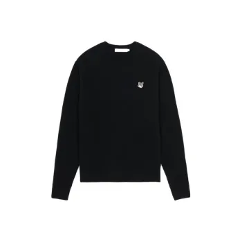 Maison Kitsune Fox Head Patch Knitted Jumper