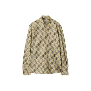Burberry Check Pattern Long Sleeved Shirt