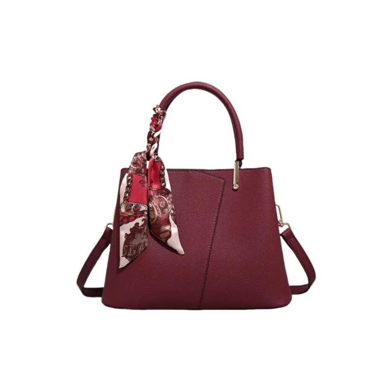 GATOER PU Crossbody One Shoulder Handbag Women's Black/Red-1