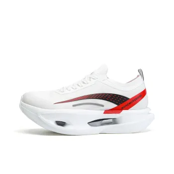 MOREMORENOISE Low Top Running Shoes Men's White Black Red