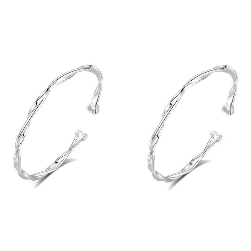 IDEAL 999 Fine Silver Bangles Unisex-4