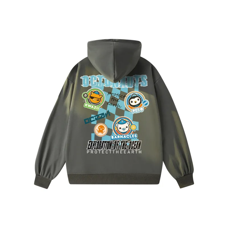 Small Columns Under The Sea Hoodie Unisex-6