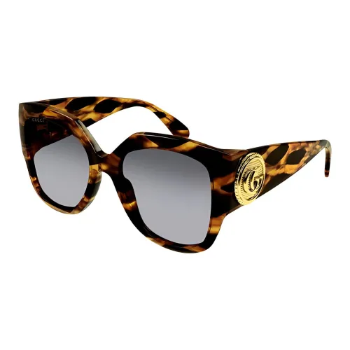 GUCCI Acetate Cat Eye Sunglasses Women's Tortoiseshell