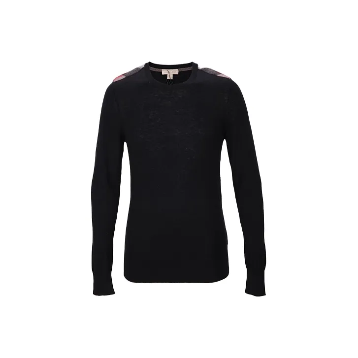 Burberry Cashmere Sweaters Men Black-0