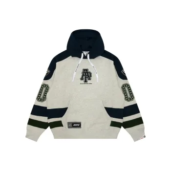Aape Logo Striped Hoodie