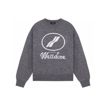WE11DONE Crew neck Logo Jumper
