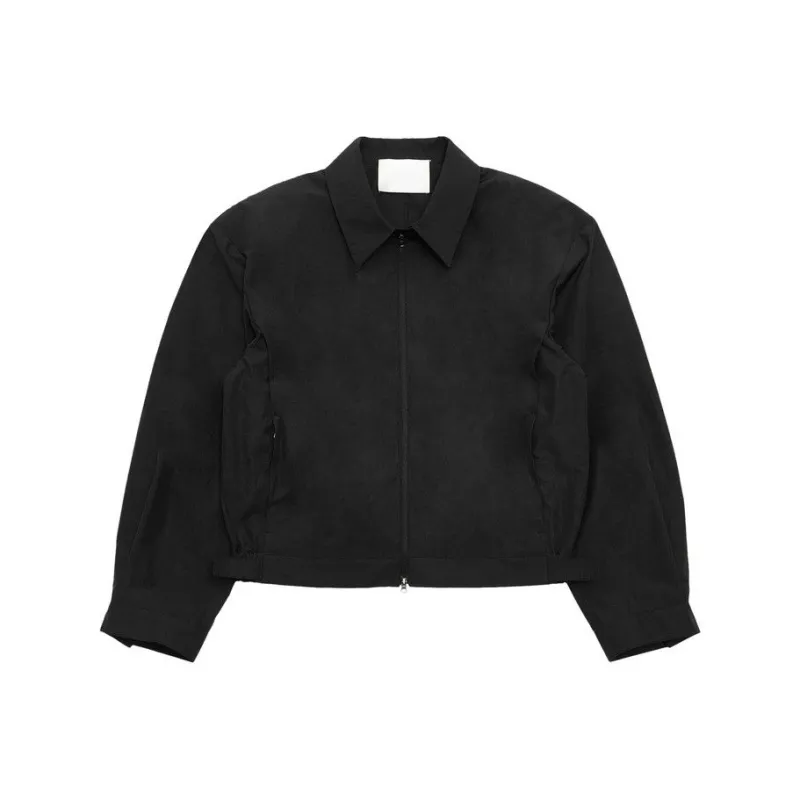AMOMENTO Cropped Zip Up Jumper-0