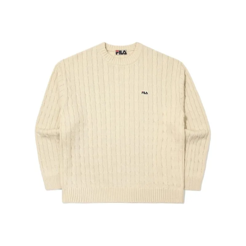 FILA Sweaters Unisex Cream White-0