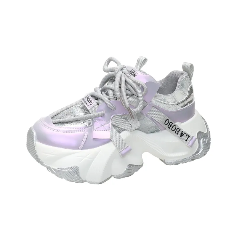 Boogie Bear Breathable Height Increase Low Top Chunky Sneakers Unisex-2