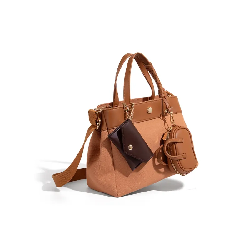 Vigno Canvas Handbag, One Shoulder, Crossbody Bag Women's Multicolor-28