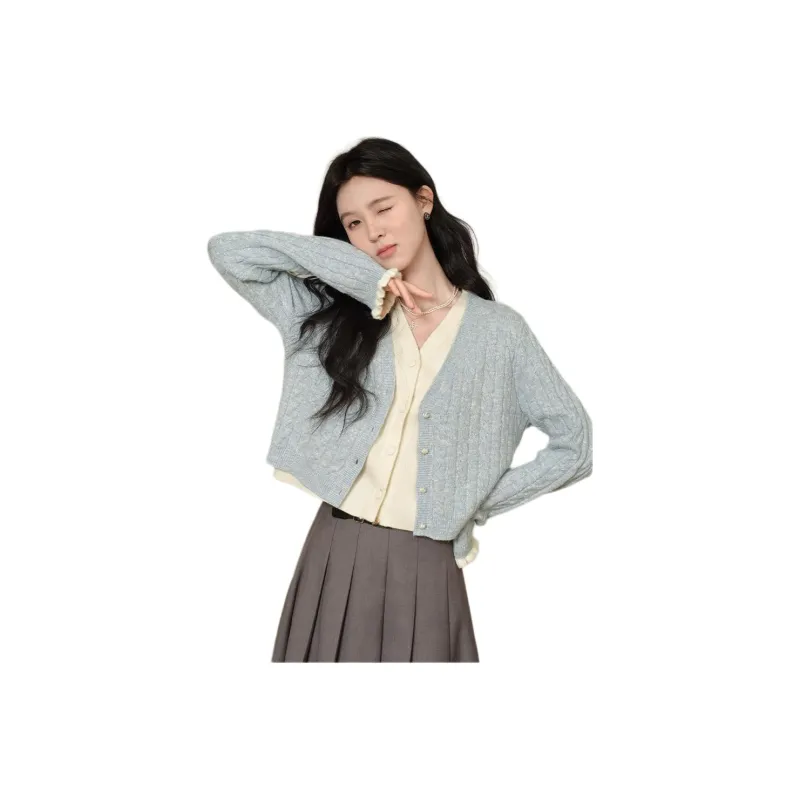 Alxnan Sweater Women's Light Blue-3