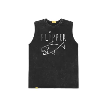 ROCK PLAN Tank Tops Unisex Vintage Black