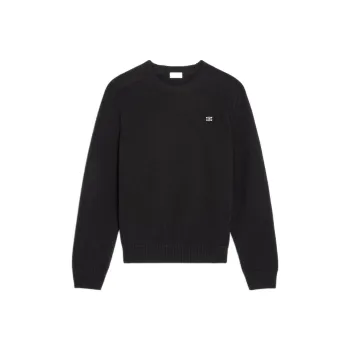 CELINE Triomphe Crew Neck Sweater In Wool And Cashmere