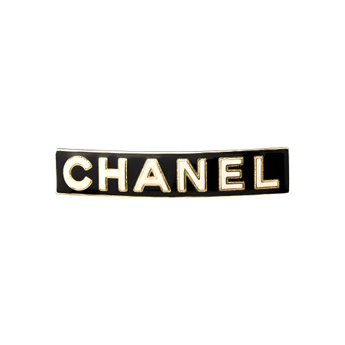 CHANEL Hair Clips Women's Black