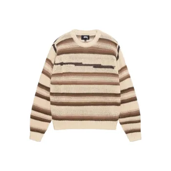 Stussy Tonal Stripe Linen Sweater