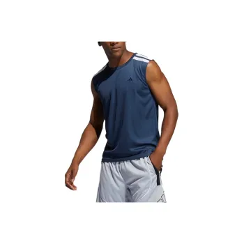 Adidas Tank Tops Men Navy Blue/White
