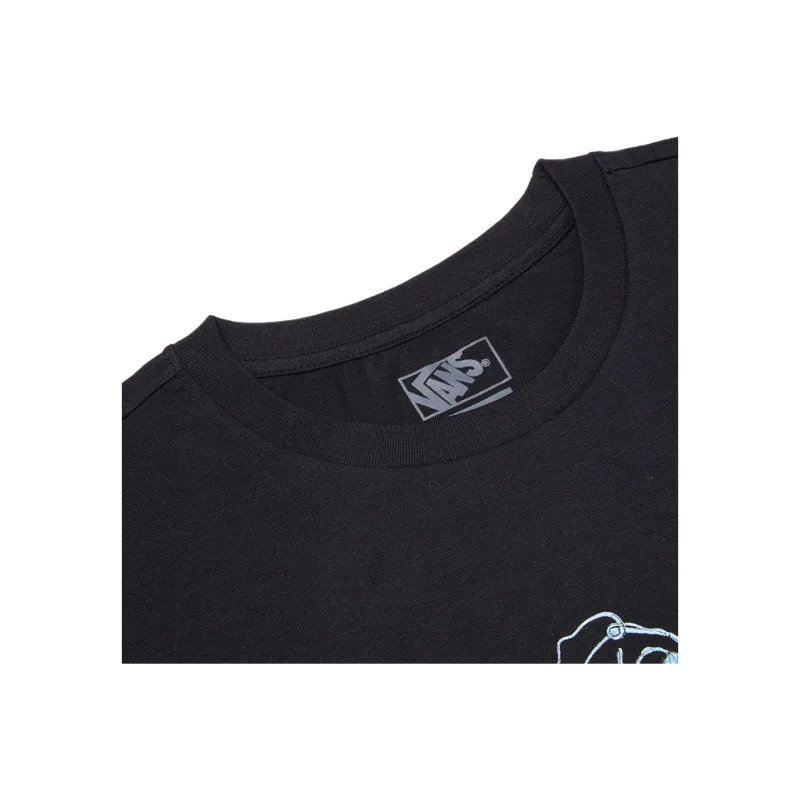 Vans Drop Shoulder Sleeve T Shirt Women's Black-3