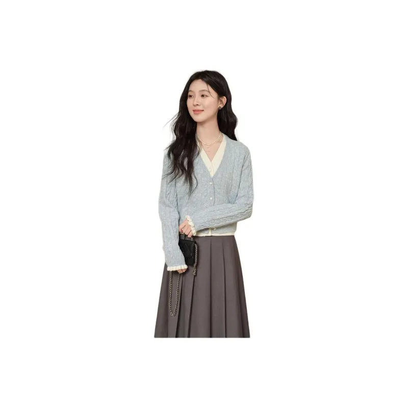 Alxnan Sweater Women's Light Blue-2
