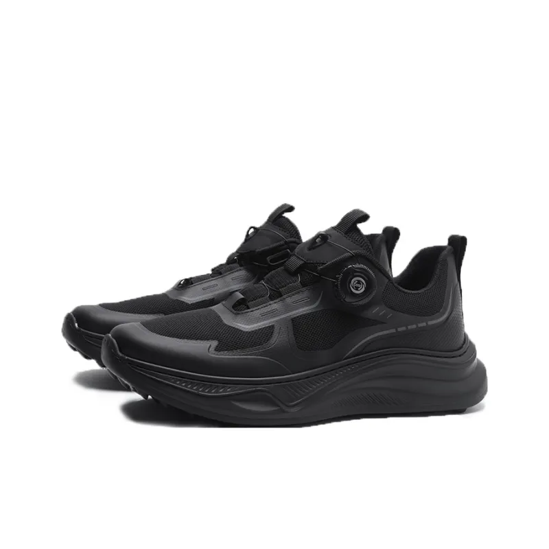 ELLE HOMME Anti Slip Wear Resistant Low Top Casual Shoes Men's Black-1