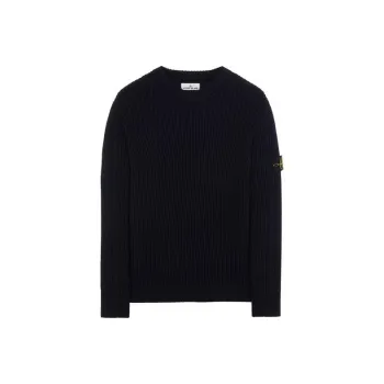 STONE ISLAND 538C2 Full Rib Wool Knitted Sweater