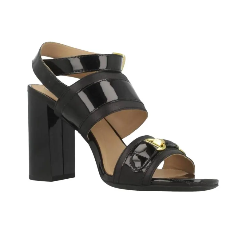 GEOX D Audalies One Strap Sandals 8.5cm Women's Black-2