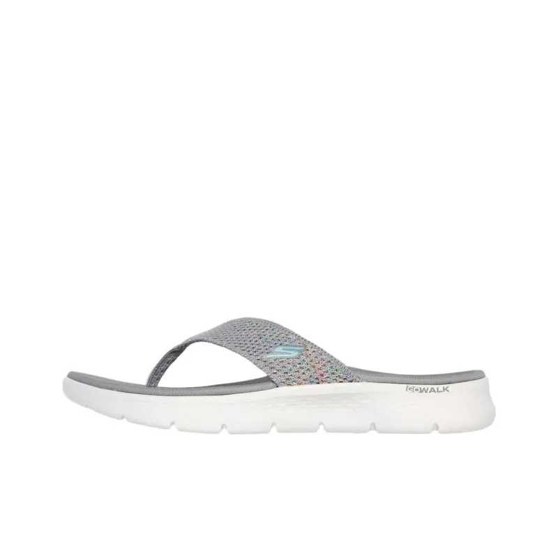 Skechers Go Walk Fle Slip Resistant Flip Flops Women's Gray-0