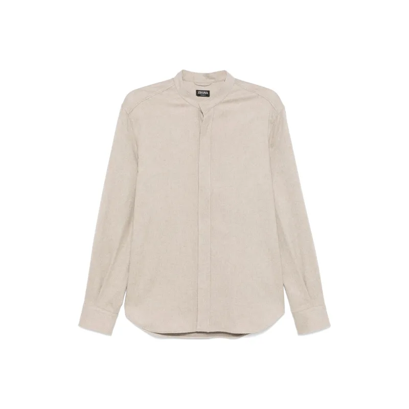 Ermenegildo Zegna Band-collar Shirt-0