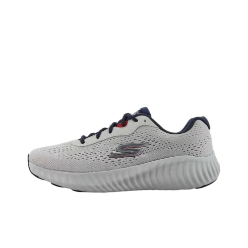 Skechers Slip Resistant, Abrasion Resistant, Breathable Low Top Running Shoes Men's Gray
