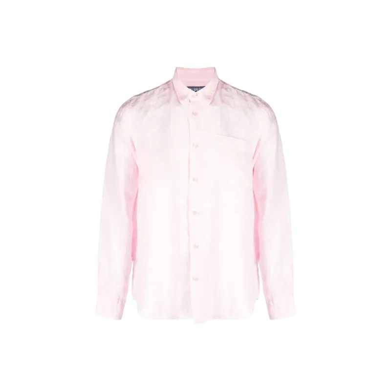 Vilebrequin Caroubis Long sleeved Linen Shirt-0