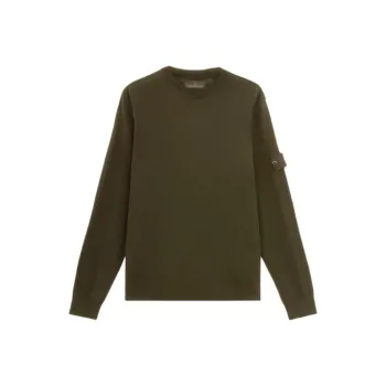 STONE ISLAND Logo Patch Crewneck Jumper